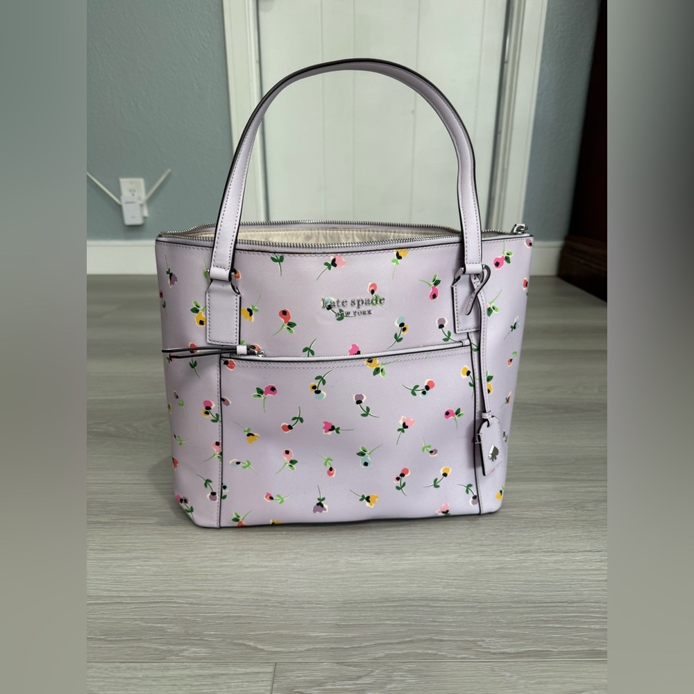 Kate Spade Lavender Floral Shoulder Bag